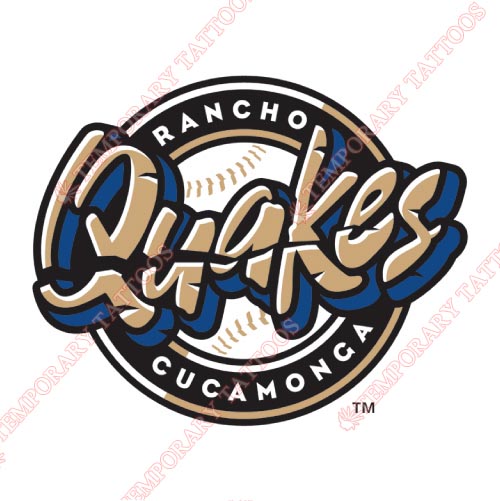 Rancho Cucamonga Quakes Customize Temporary Tattoos Stickers NO.7677